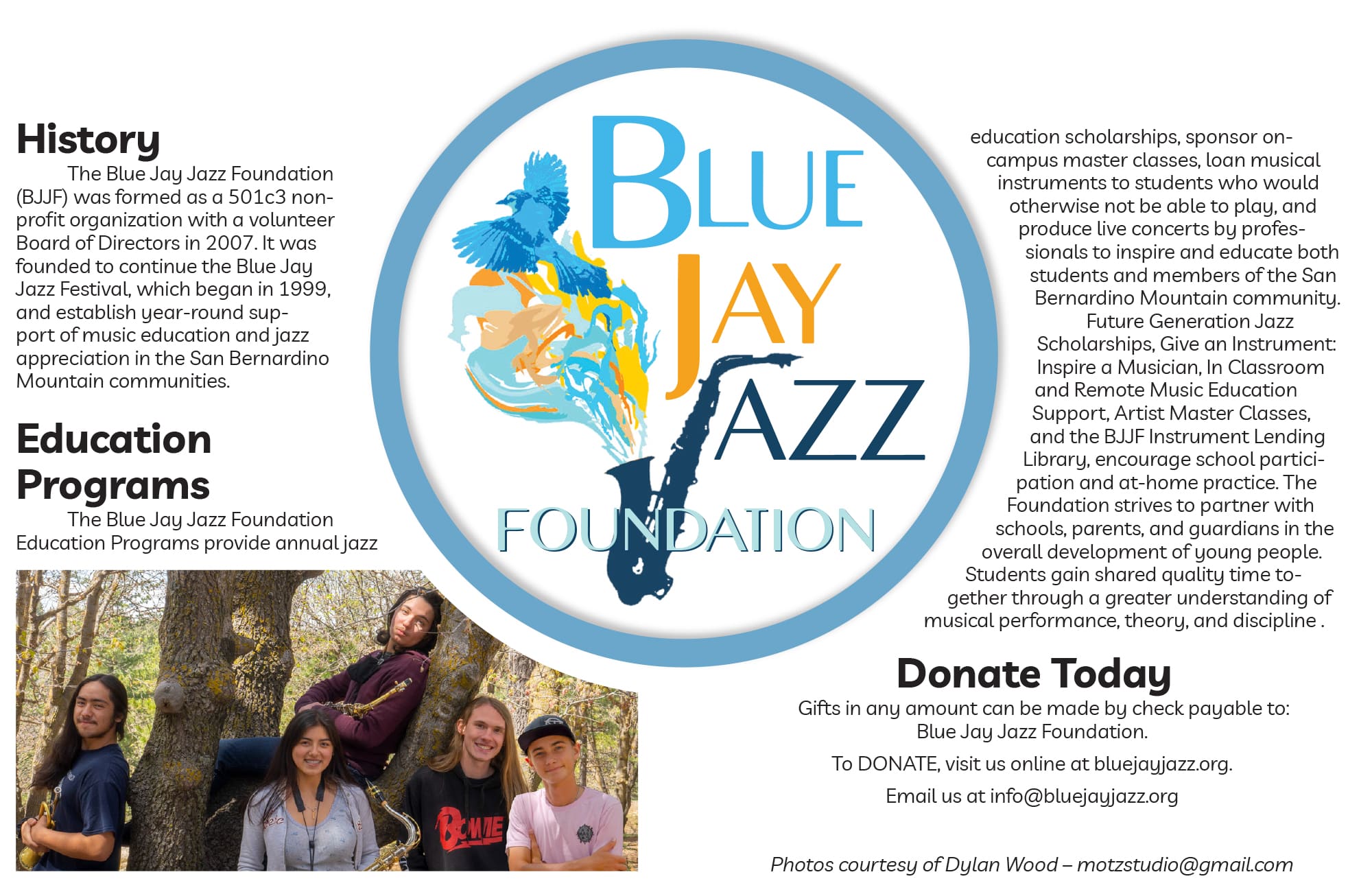 Blue Jay Jazz Foundation Blue Jay Jazz Festival a nonprofit 501c3